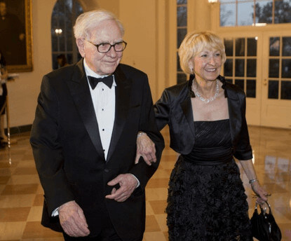 Astrid Menks with her husband